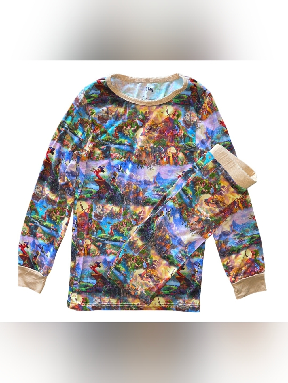 Forever Meg Thomas Kinkade/Fantasia Disney Dreams PJ Set Unisex Size 7/8 NWOT